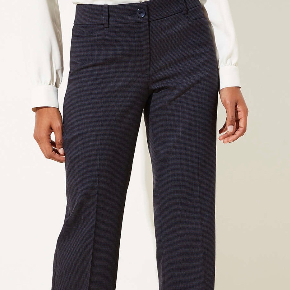 NWT Ann Taylor Loft Checked Trouser Pants